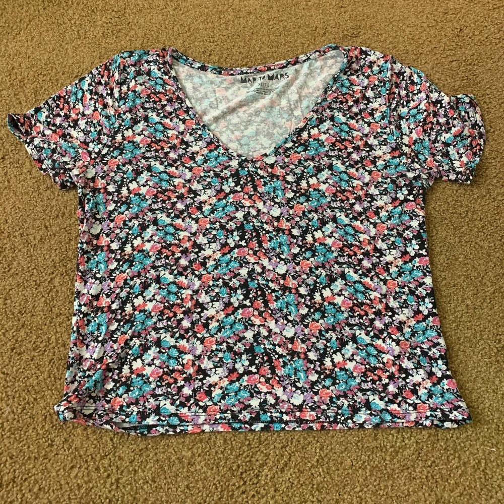 MAP TO MARS FLORAL TOP